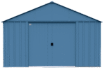 Arrow Classic 12 x 17 x 8 ft Blue Grey Steel Storage Shed