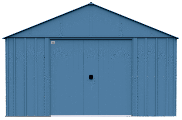Arrow Classic 12 x 17 x 8 ft Blue Grey Steel Storage Shed