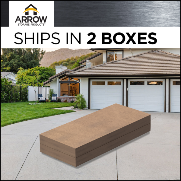 Arrow Elite 10 x 14 x 8 ft Blue Grey Steel Storage Shed