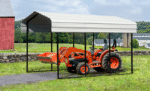 Arrow 10 x 15 x 9 ft Eggshell Carport