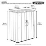 Lifetime Vertical Storage Shed (53 cubic feet)