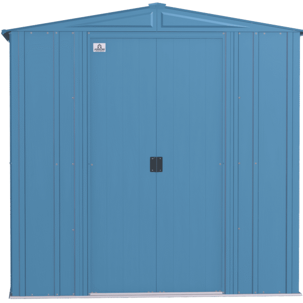 Arrow Classic Steel Storage Shed, 6X6, Blue Grey