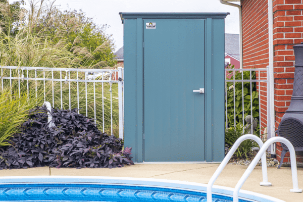 Spacemaker® Patio Steel Storage Shed, 4 ft. x 3 ft. Juniper Berry