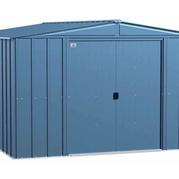 Arrow Classic Steel Storage Shed, 10 ft. x 4 ft., Blue Grey