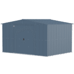 Arrow Classic Steel Storage Shed, 10 ft. x 8 ft., Blue Grey