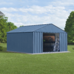 Arrow Classic 12 x 12 x 8 ft Blue Grey Steel Storage Shed