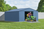 Arrow Classic 14 x 14 x 7 ft Blue Grey Steel Storage Shed