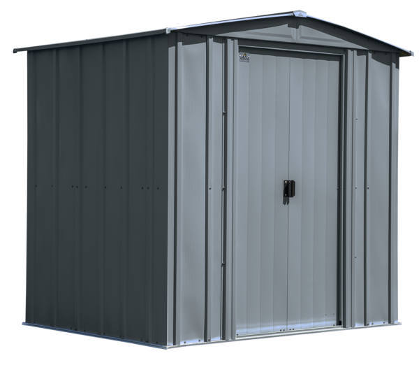 Arrow Classic Steel Storage Shed, 10 ft. x 4 ft., Blue Grey
