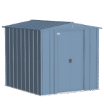 Arrow Classic Steel Storage Shed, 6 ft. x 7 ft., Blue Grey