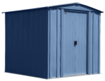Arrow Classic Steel Storage Shed, 6 ft. x 7 ft., Blue Grey