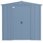 Arrow Classic Steel Storage Shed, 6 ft. x 7 ft., Blue Grey