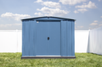 Arrow Classic Steel Storage Shed, 8x7, Blue Grey