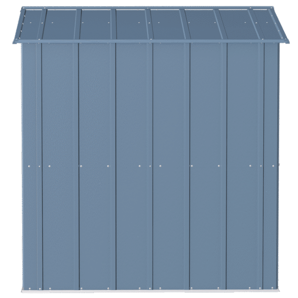 Arrow Classic Steel Storage Shed, 8 ft. x 6 ft., Blue Grey