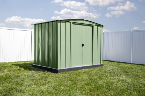 Arrow Classic Steel Storage Shed, 6 ft. x 5 ft., Blue Grey