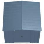 Arrow Classic Steel Storage Shed, 8 ft. x 8 ft., Blue Grey