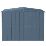 Arrow Classic Steel Storage Shed, 8 ft. x 8 ft., Blue Grey