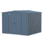 Arrow Classic Steel Storage Shed, 8 ft. x 8 ft., Blue Grey