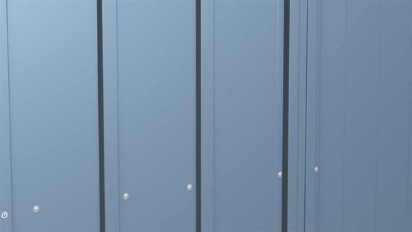 Arrow Classic Steel Storage Shed, 10 ft. x 8 ft., Blue Grey