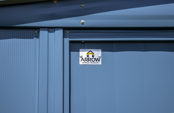 Arrow Classic 14 x 12 x 7 ft Blue Grey Steel Storage Shed