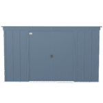 Arrow Classic Steel Storage Shed, 10 ft. x 4 ft., Blue Grey