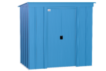 Arrow Classic Steel Storage Shed, 10 ft. x 4 ft., Blue Grey