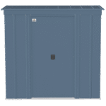 Arrow Classic Steel Storage Shed, 6 ft. x 4 ft., Blue Grey
