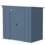 Arrow Classic Steel Storage Shed, 6 ft. x 4 ft., Blue Grey