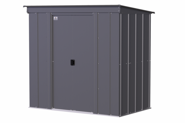 Arrow Classic Steel Storage Shed, 6 ft. x 5 ft., Blue Grey