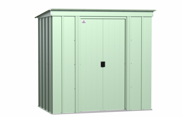 Arrow Classic Steel Storage Shed, 6 ft. x 4 ft., Blue Grey