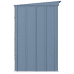 Arrow Classic Steel Storage Shed, 8 ft. x 4 ft., Blue Grey