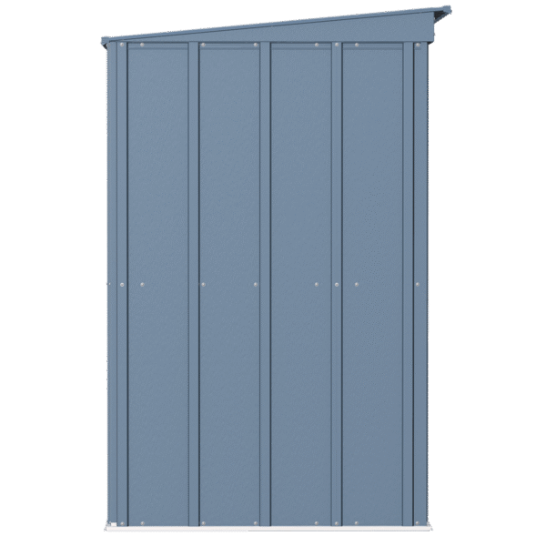 Arrow Classic Steel Storage Shed, 8 ft. x 4 ft., Blue Grey