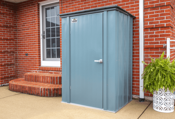 Spacemaker® Patio Steel Storage Shed, 4 ft. x 3 ft. Juniper Berry