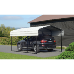 Arrow 10 x 15 x 7 ft Eggshell Carport