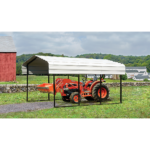 Arrow 10 x 15 x 7 ft Eggshell Carport