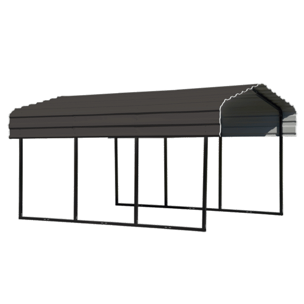 Arrow 10 x 15 x 7 ft Charcoal Carport