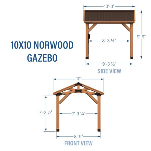10x10 Norwood Gazebo