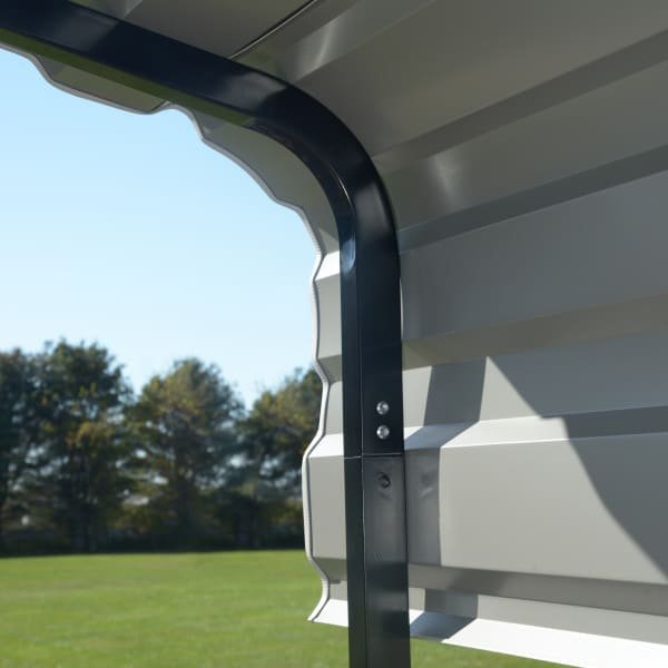 Arrow 10 x 15 x 9 ft Charcoal Carport