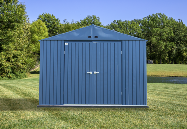 Arrow Elite 10 x 14 x 8 ft Blue Grey Steel Storage Shed