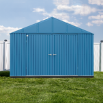 Arrow Elite 6 x 4 x 6 ft Blue Grey Steel Storage Shed