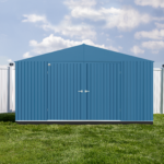 Arrow Elite 14 x 14 x 8 ft Blue Grey Steel Storage Shed