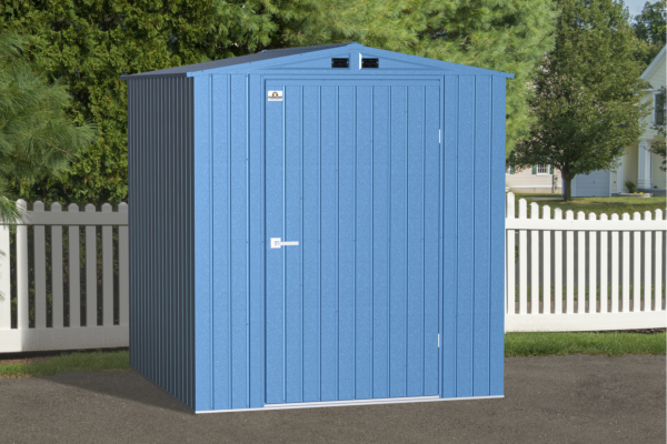 Arrow Elite 6 x 6 x 7 ft Blue Grey Steel Storage Shed