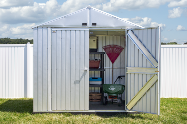 Arrow Elite 8 x 6 x 8 ft Galvalume Steel Storage Shed