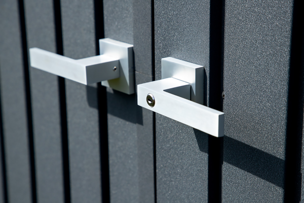 Arrow Elite 6 x 4 x 6 ft Blue Grey Steel Storage Shed