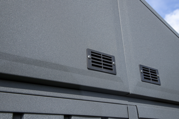 Arrow Elite 6 x 4 x 6 ft Blue Grey Steel Storage Shed