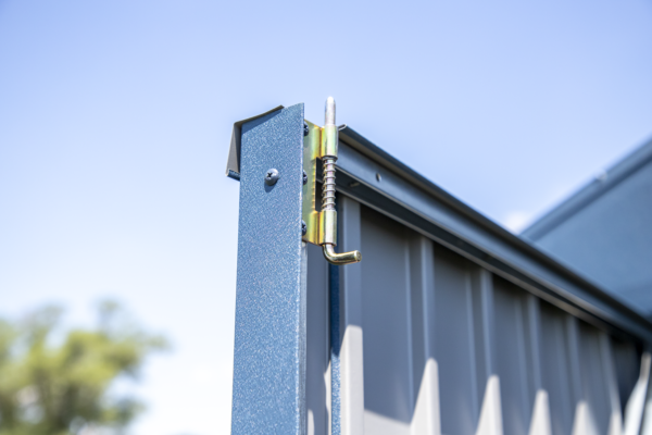 Arrow Elite 14 x 14 x 8 ft Blue Grey Steel Storage Shed