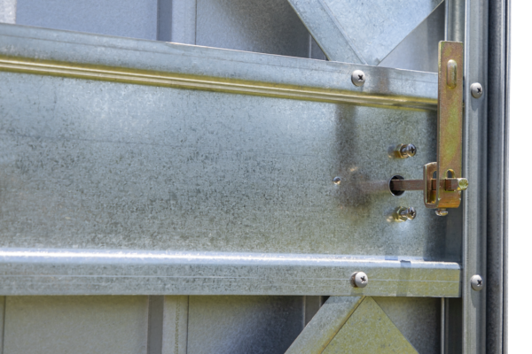 Arrow Elite 14 x 14 x 8 ft Blue Grey Steel Storage Shed