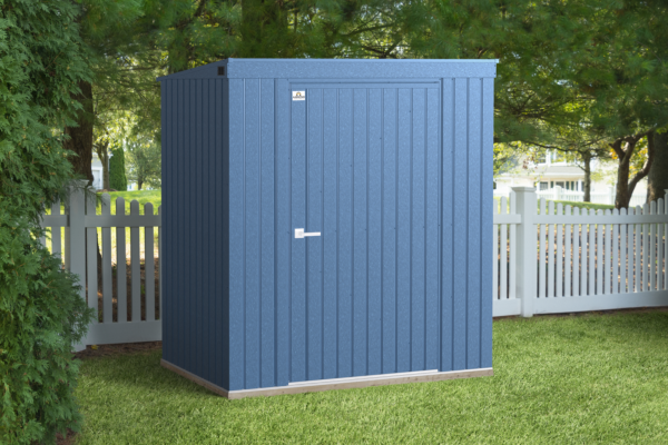 Arrow Elite Steel Storage Shed, Blue Grey