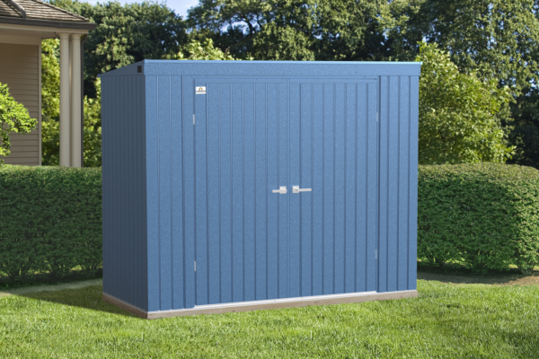 Arrow Elite 8 x 4 x 6 ft Blue Grey Steel Storage Shed