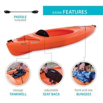 Lifetime Pacer 80 Sit-Inside Kayak (Paddle Included)
