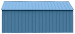 Arrow Classic 12 x 17 x 8 ft Blue Grey Steel Storage Shed